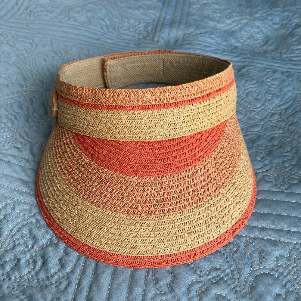 "Panama Jack" Women's Straw hat Sun Visor, Lightweight, Packable, Adjustable